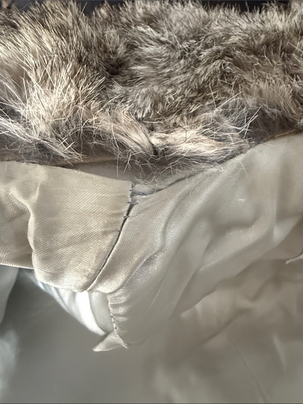 Wilsons Leather Gray rabbit fur Jacket - Picture 11 of 11